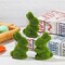 4 Pcs Easter Moss Bunny Figurine Furry Flocked Green Standing Rabbit Statue Decorations for Easter Gift Home Office Table Ornament